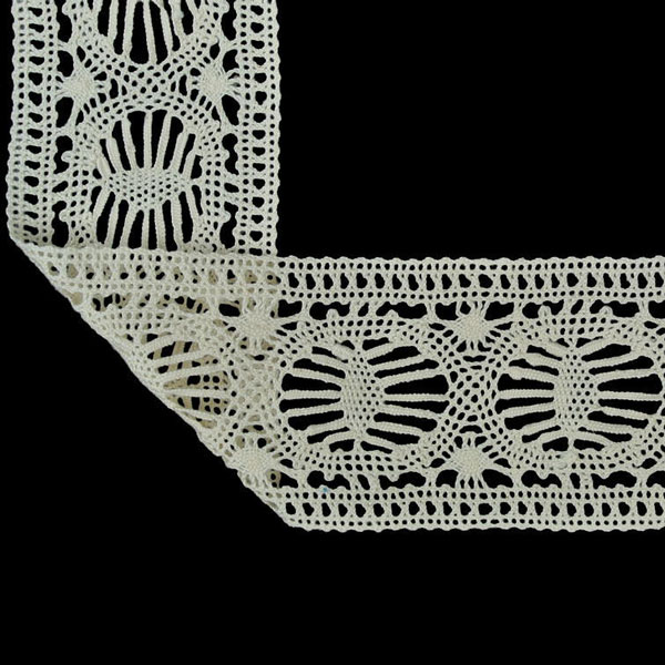 81672_06200-3 Мереживо 81672 200, суровий, нефарбоване, 73 мм - Зображення 1