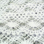 Мереживо 82231 10087, біле + срібло, 32 мм - Зображення 2