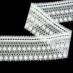 Мереживо 82240 000, біле, 50 мм