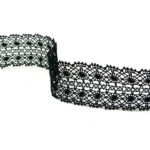 Мереживо 82309 100, чорне, 42 мм