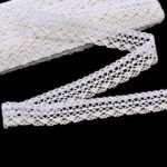 Мереживо 82327 10023, біле + золото, 27 мм - Зображення 2