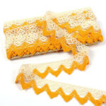 Мереживо 82334 170, екрю/жовте, 40 мм