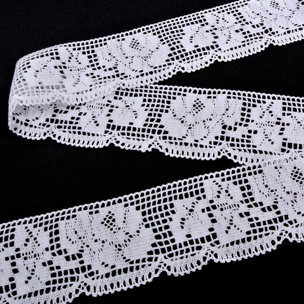 88022_06000-2 Мереживо 88022 000, біле, 75 мм - Зображення 1