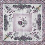 Іспанський гобелен 70*70 см / 100*100 см для скатертини малої 0В101 лаванда