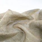 Тканина з льону, тюль для гардин 63006/1/330 натуральна сіра - Зображення 2