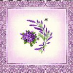 Заготовка для наволочки з гобелену "Лаванда", 45*45см, Іспанія