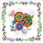 Заготовка для наволочки з гобелену "Мандарин - 1", 45*45см, Іспанія