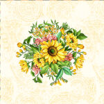 Заготовка для наволочки з гобелену "Соняшники", 45*45см, Іспанія