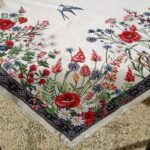 Скатертина з гобелену Ромашка, різні розміри, Іспанія